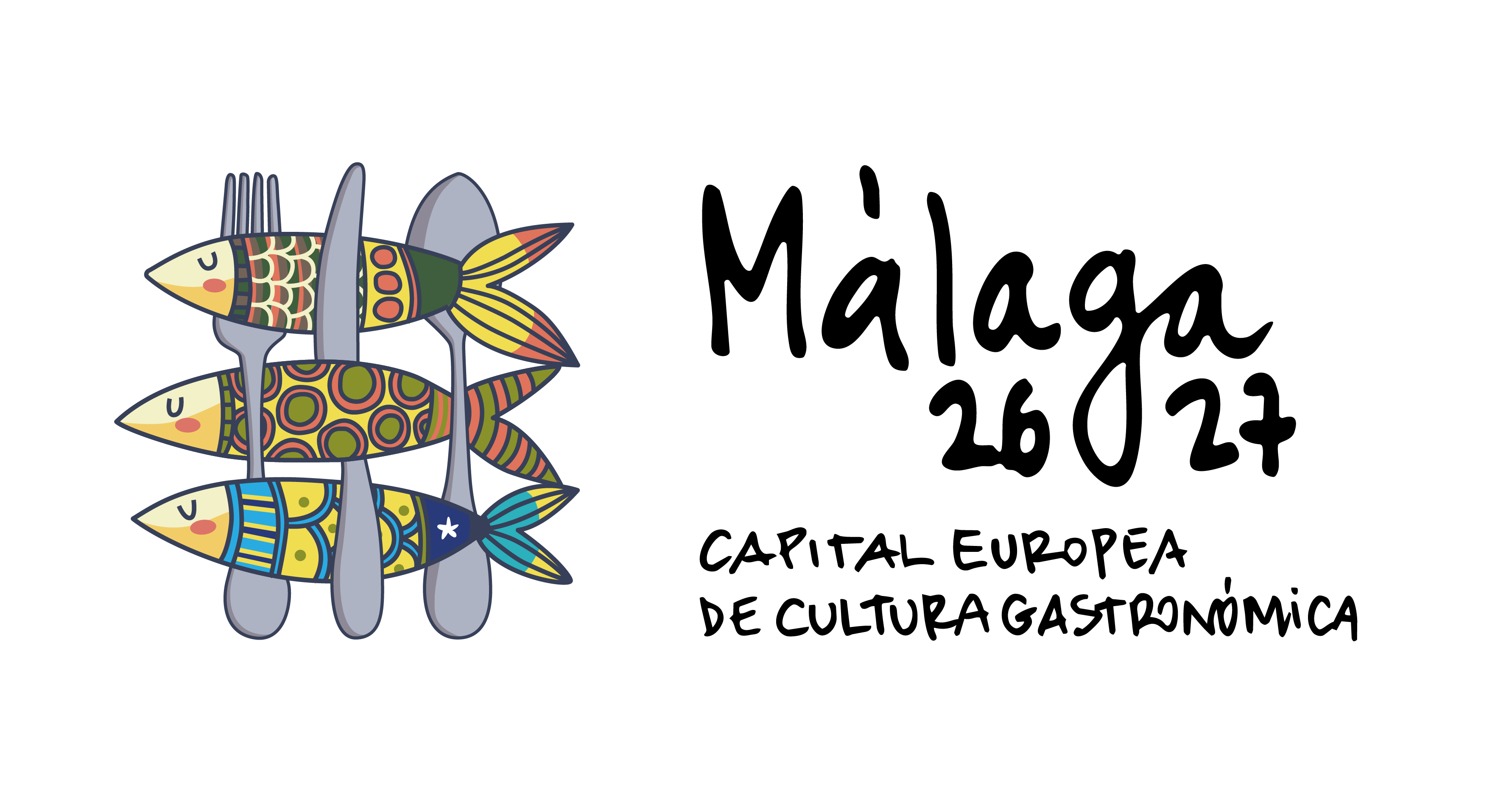 Logo Málaga 26|27, Capital Europea de la Cultura Gastronómica